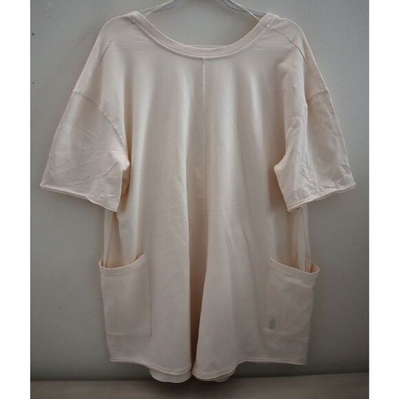 Free People Movement OB1882045 Women's Sz S Blush/Light Pink Hot Shot Tee Romper - Picture 1 of 5